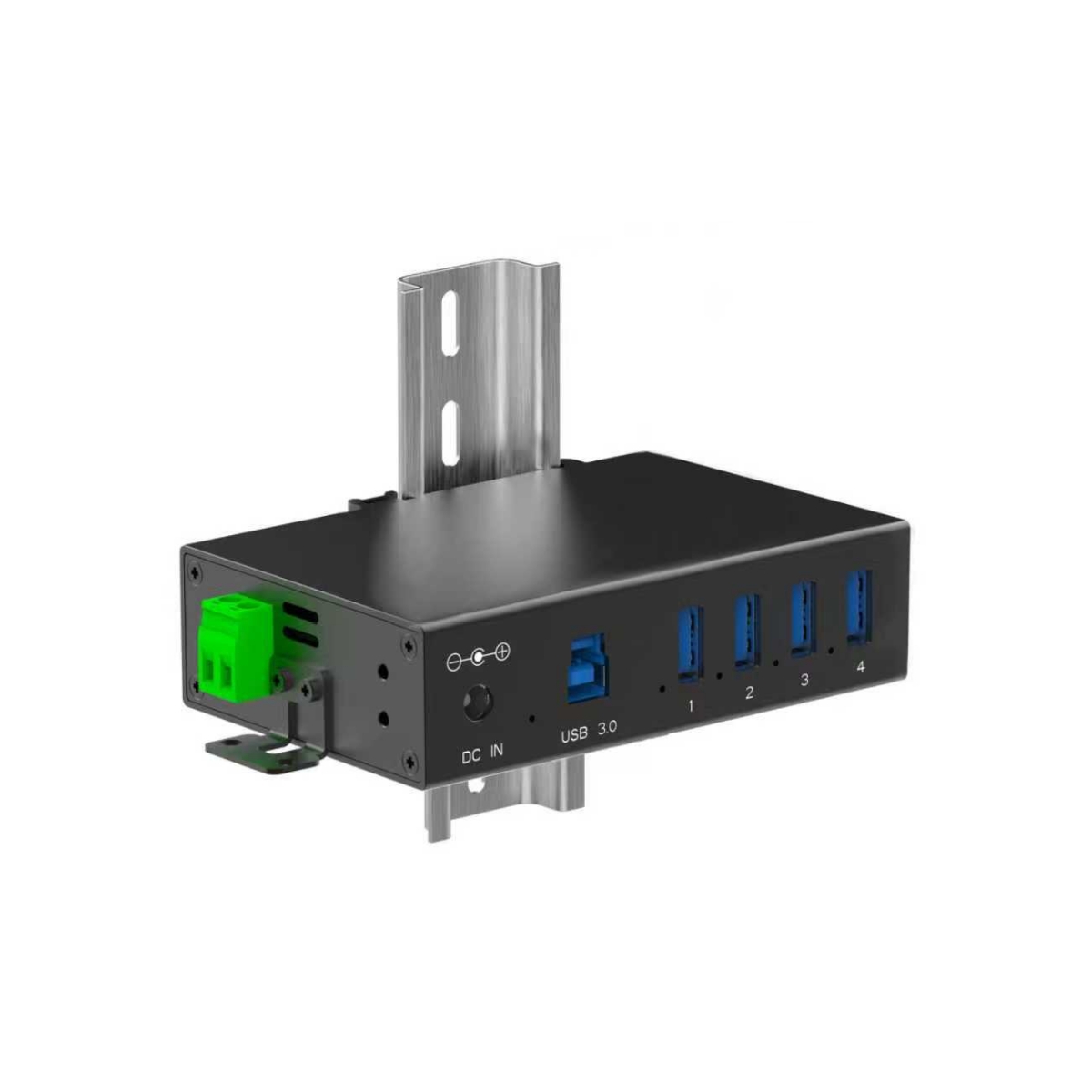 Mountable Metal 4-Port USB 3.0 Hub